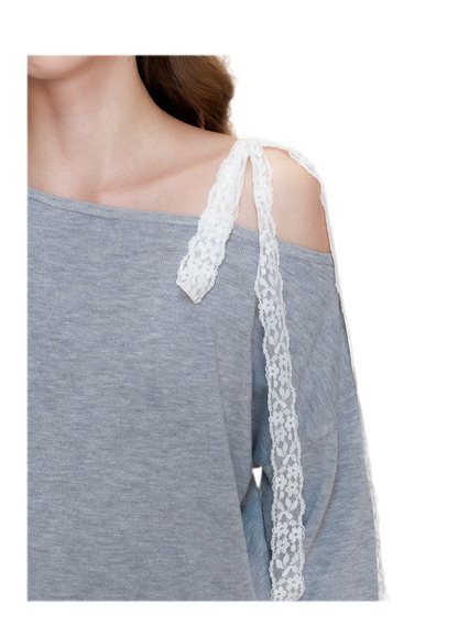 Wool Blend Asymmetric Knit Set