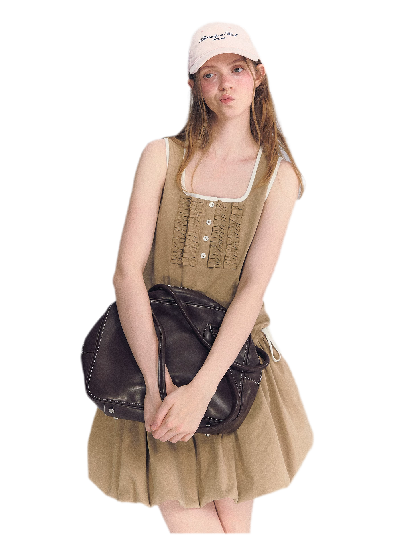 Ruched Lace Bubble Dress