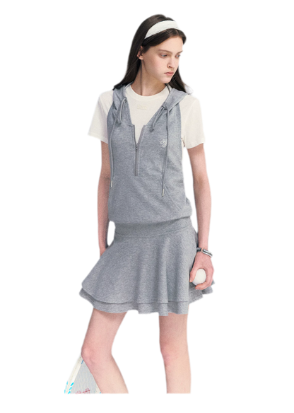 Hooded Romper Dress