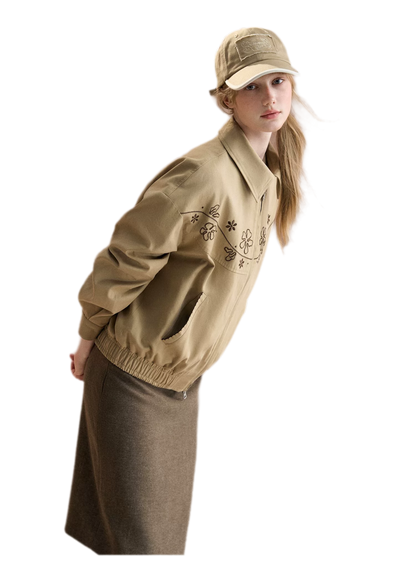 Embroidered Vintage Workwear Jacket
