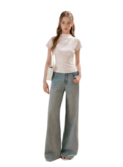 Mock Neck Tee