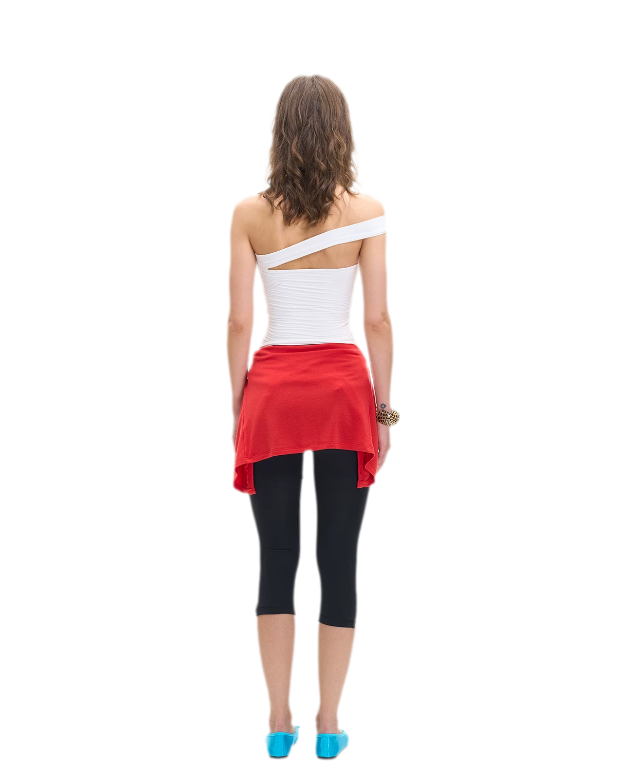 Asymmetric Strap Bustier Top