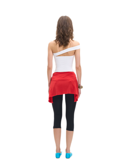 Asymmetric Strap Bustier Top