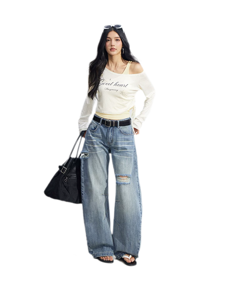 Layered One-Shoulder Top
