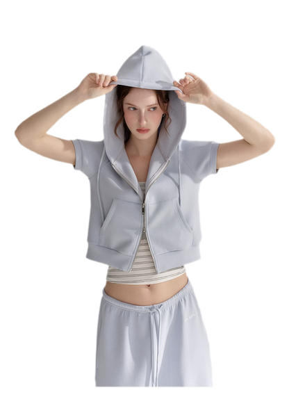 Modal Zip Hoodie Set