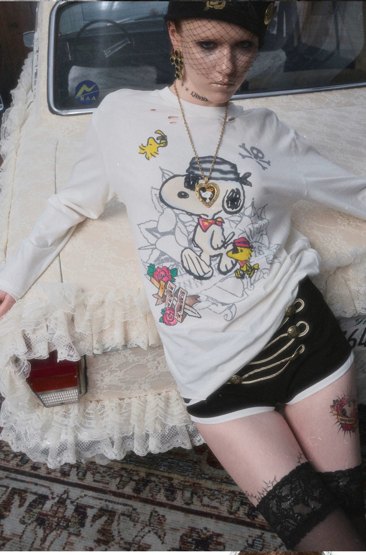 Metal Button Suit Shorts