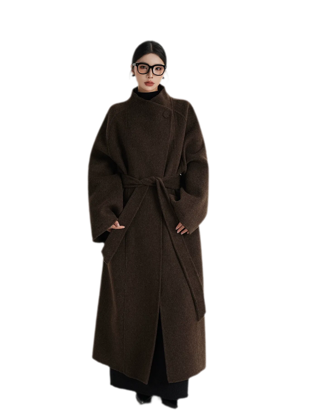 Hand-Sewn Belted Wool Coat