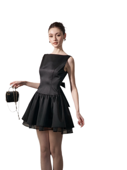 Bow Back Mini Dress