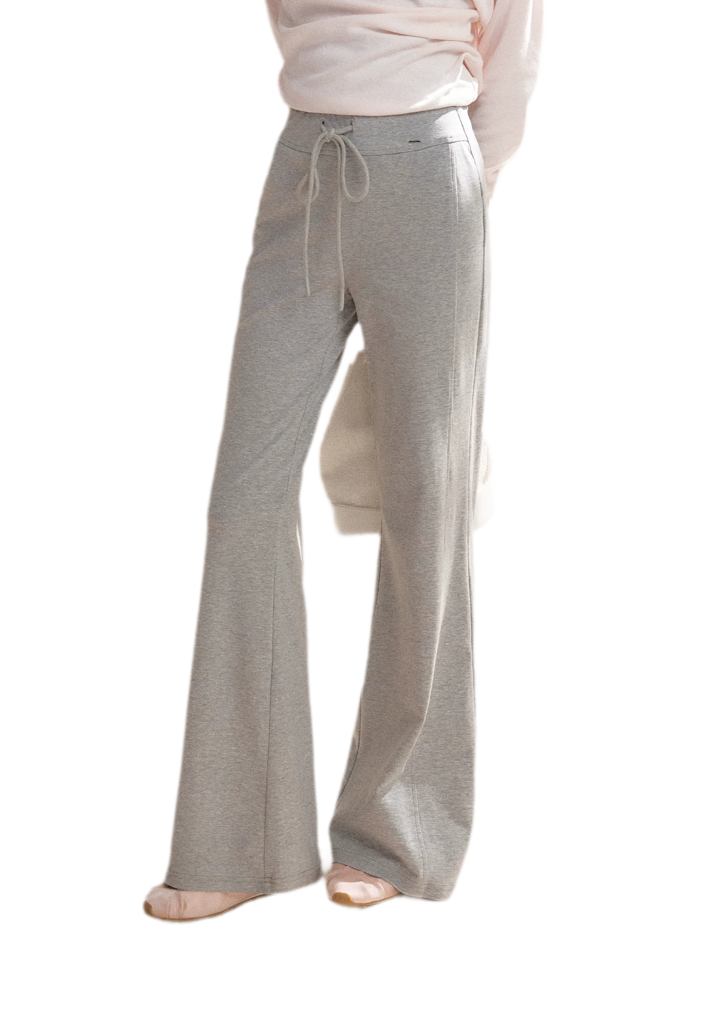 Tencel Cotton Drawstring Flared Pants
