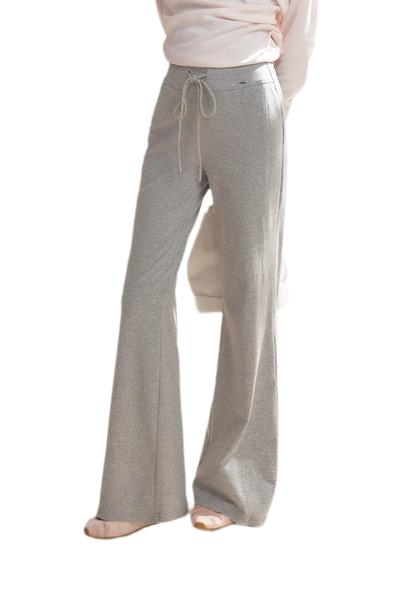 Tencel Cotton Drawstring Flared Pants
