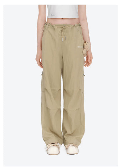 Loose Wide-Leg Cargo Pants