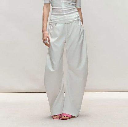 Relaxed Fit Sculpted Wide-Leg Pants