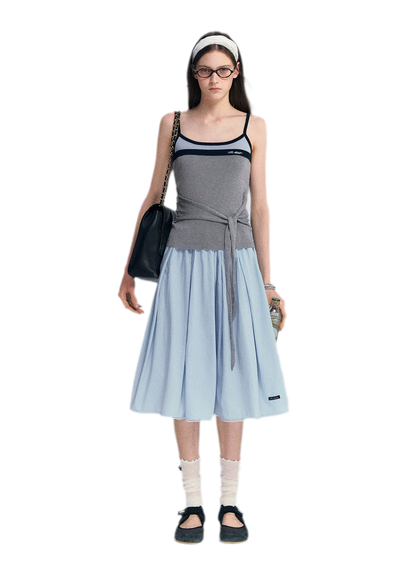 Lyocell Contrast Tie Cami