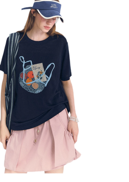 Fruit Embroidery Tee