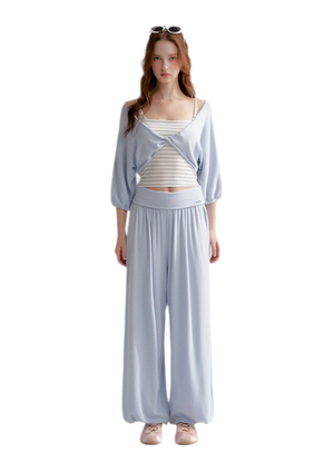 Lantern Sleeve Knit Set