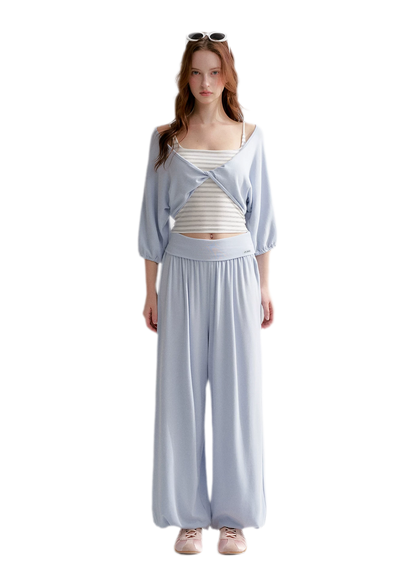 Lantern Sleeve Knit Set