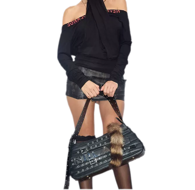 Leather Structured Handbag