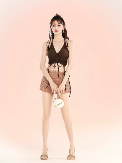 Split Skirt Bikini Set