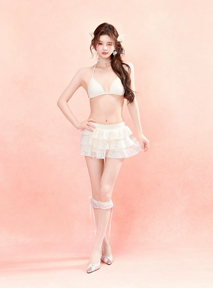 Three-Piece Swim Skirt Set