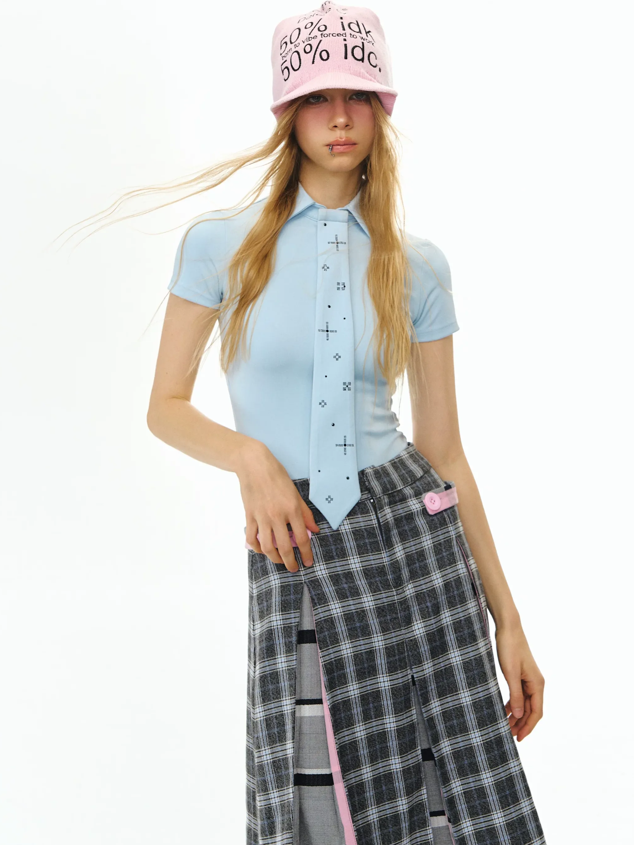 Detachable Tie Short Jumpsuit