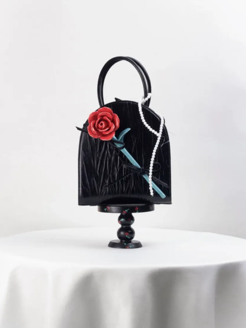Handcrafted Ceramic Flower Bag