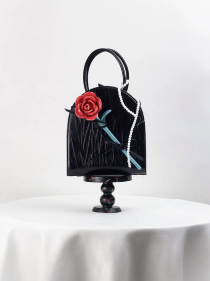 Handcrafted Ceramic Flower Bag