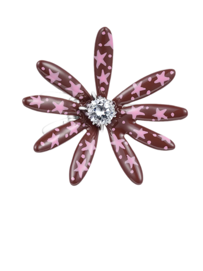 Metallic Daisy Flower Hair Clip