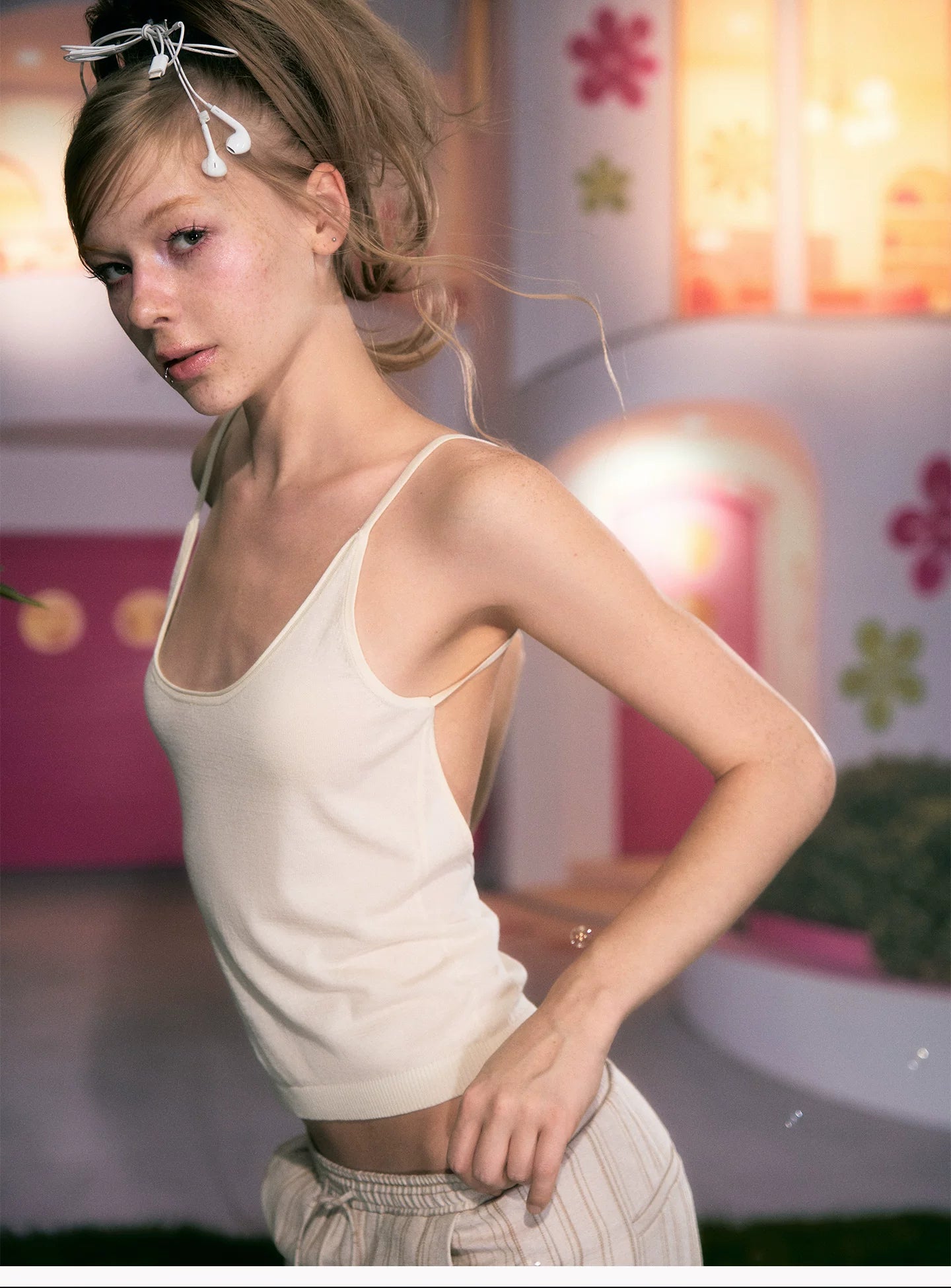 Open Back Knit Tank