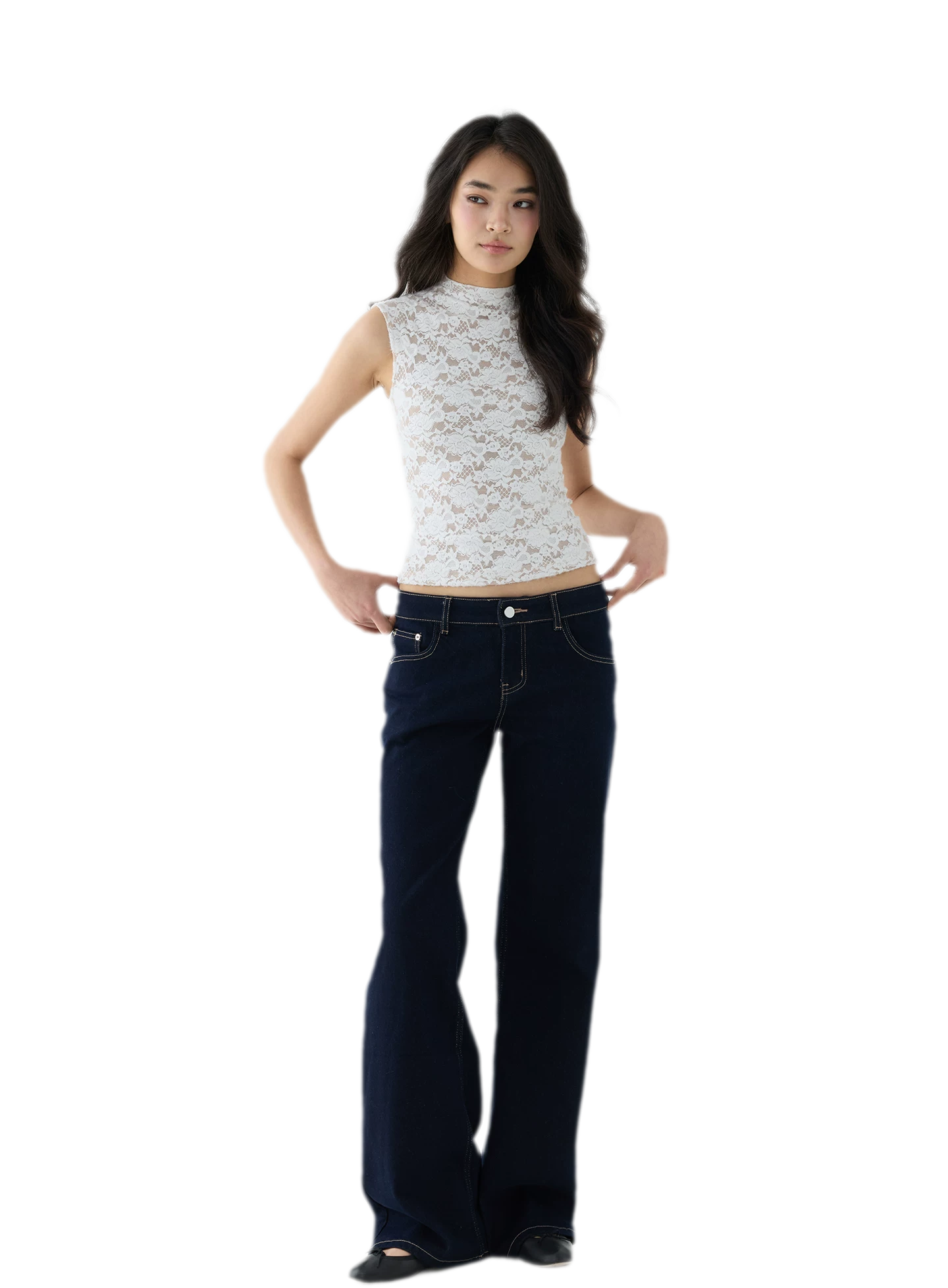 Stretch Lace Cropped Camisole