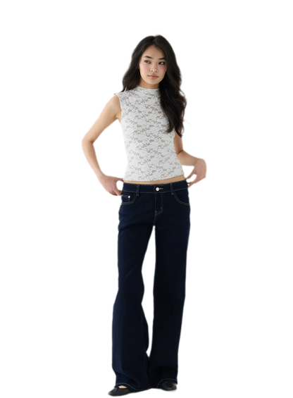 Stretch Lace Cropped Camisole