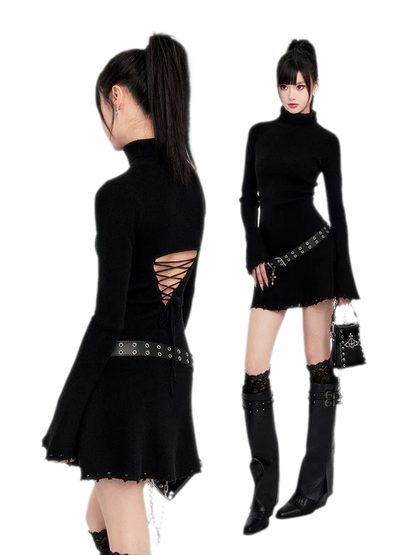 Metal Cross Punk Belt