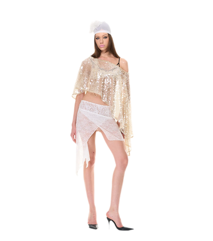 Shimmering Asymmetric Cover-Up