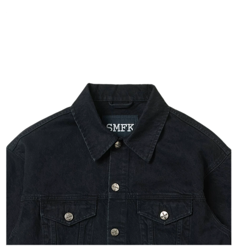 Cross Statue Denim Jacket