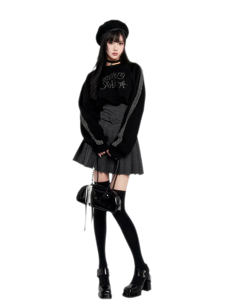 Stretch Velvet Thigh-High Socks