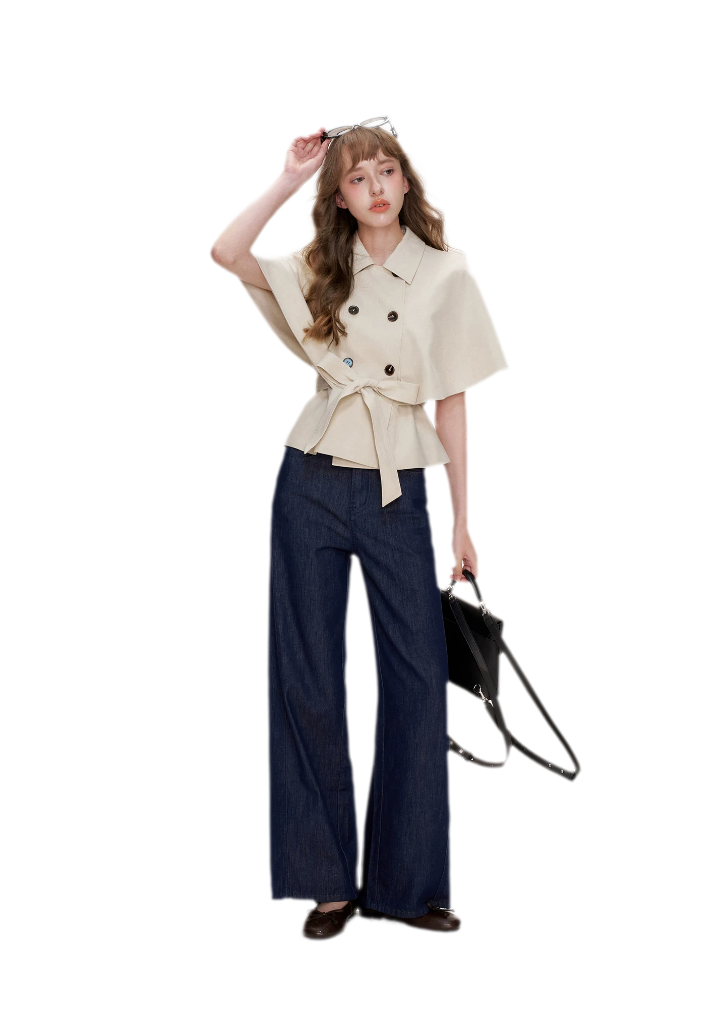 Lyocell Cotton Cape Jacket