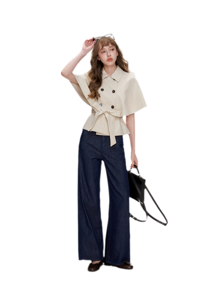 Lyocell Cotton Cape Jacket