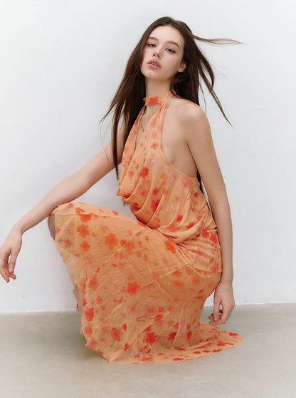Heart Hunter Vacation Floral Halter Top &amp; Skirt