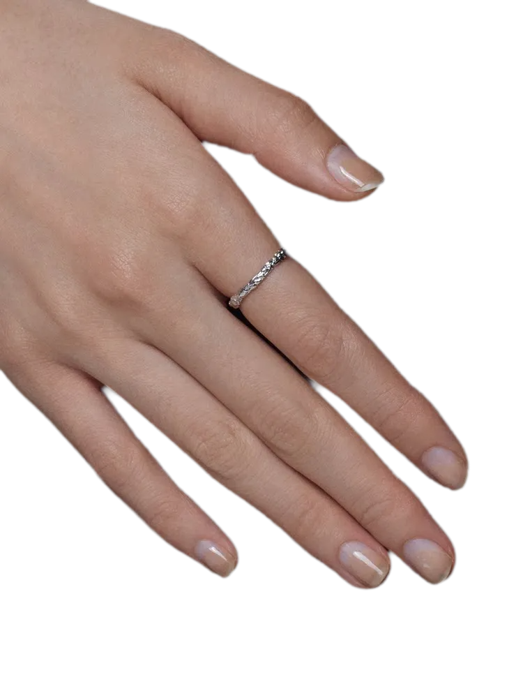 Braided Silver Band Ring