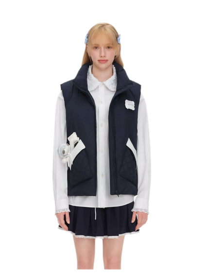 Quilted Bear Down Vest
