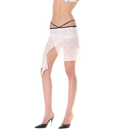 Lace Layered Slim Skirt
