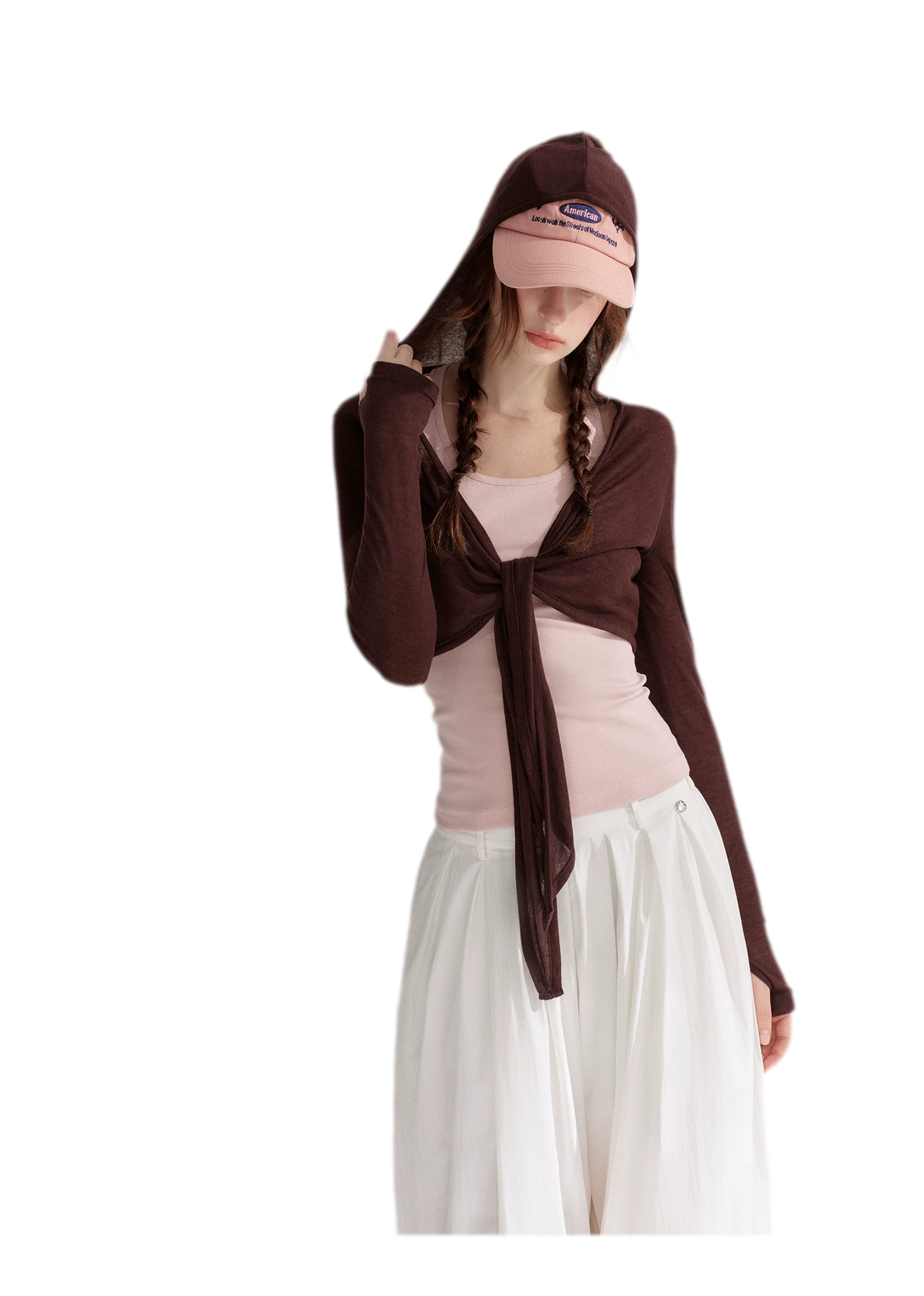 Tie Front Shrug Tank