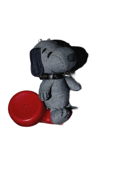 Studded Collar Snoopy Keychain