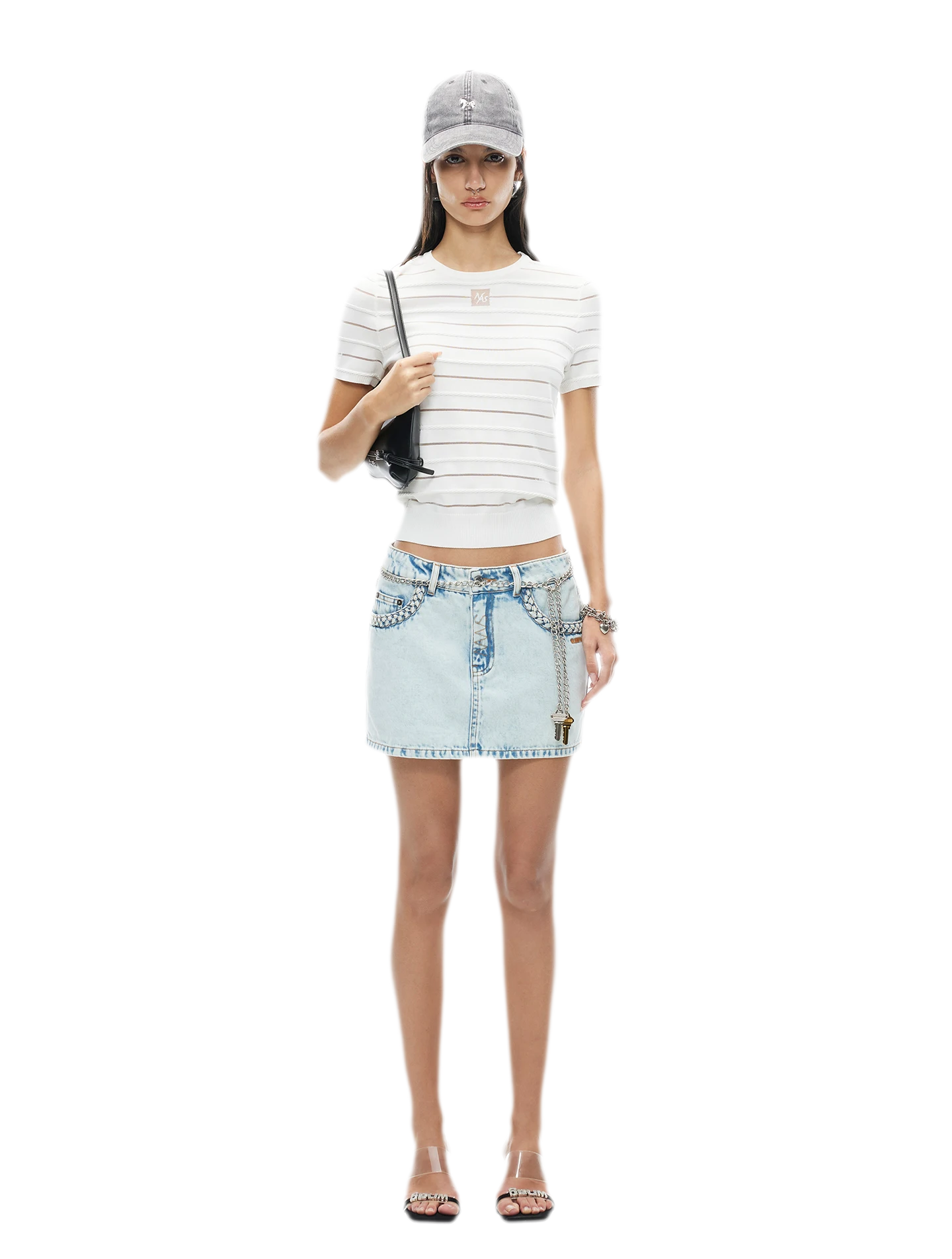 Ice Feel Tee with Organza Weave