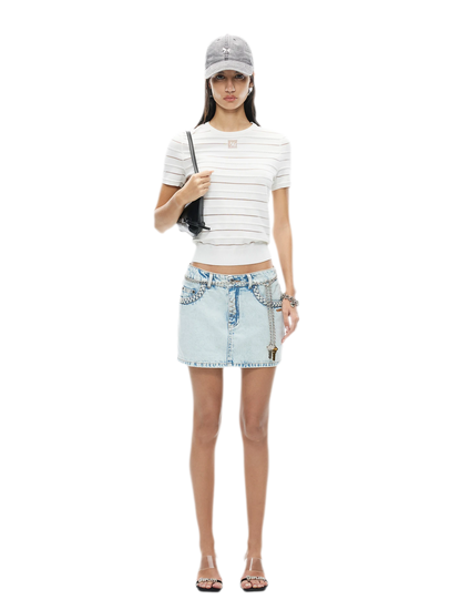 Ice Feel Tee with Organza Weave