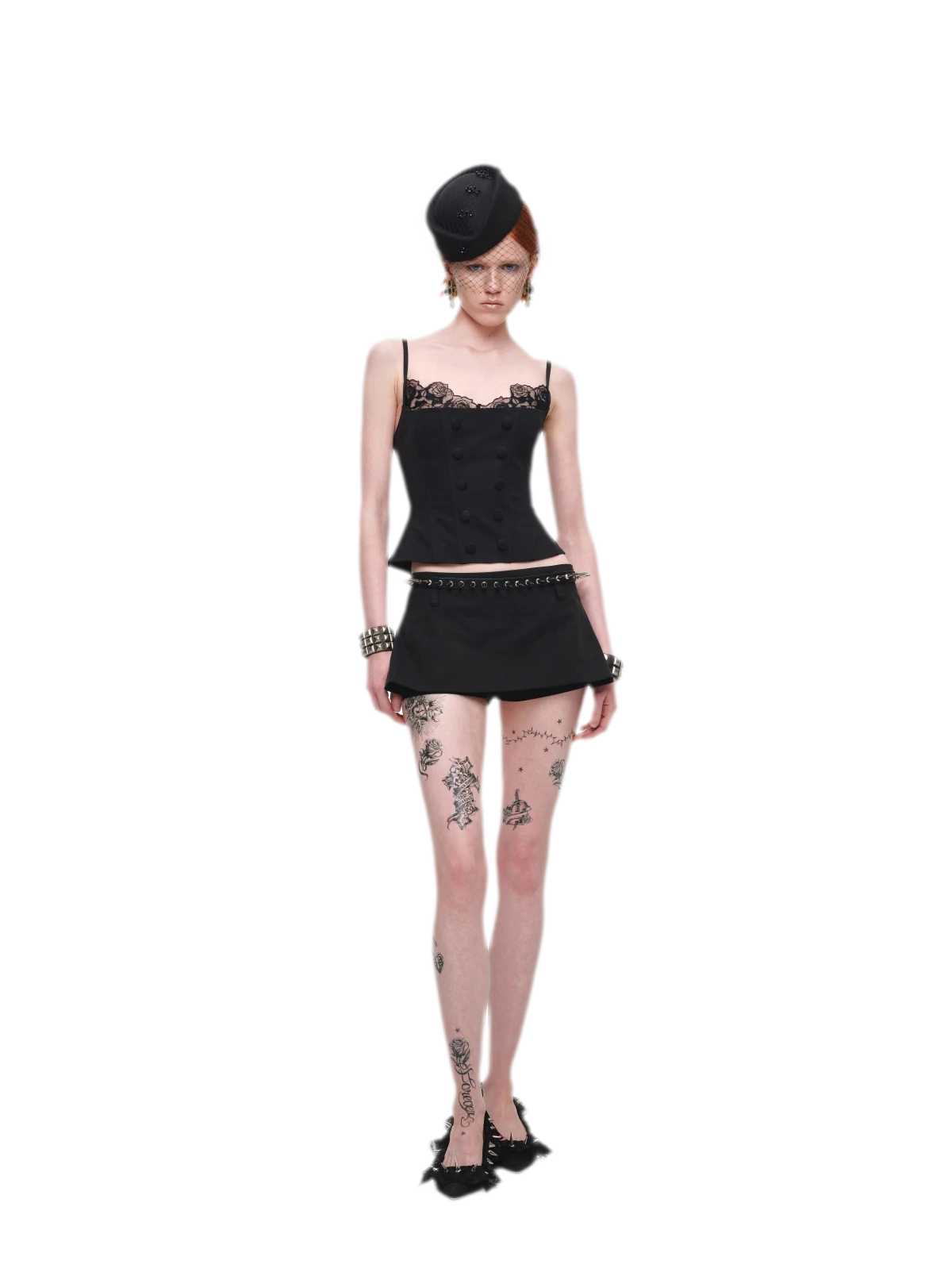 Fishbone Lace Corset Top
