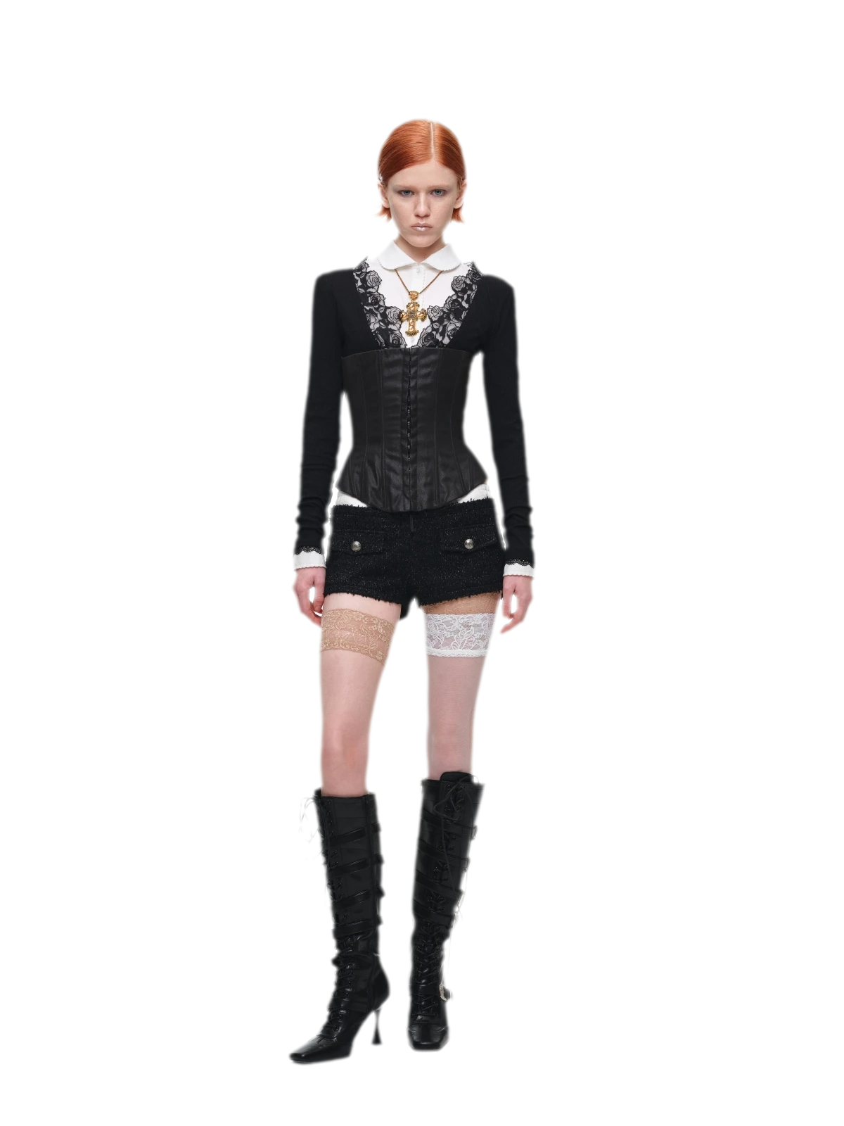 Embroidered Peter Pan Collar Shirt