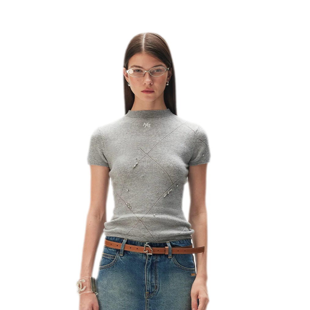 Beaded Slim Fit Tee