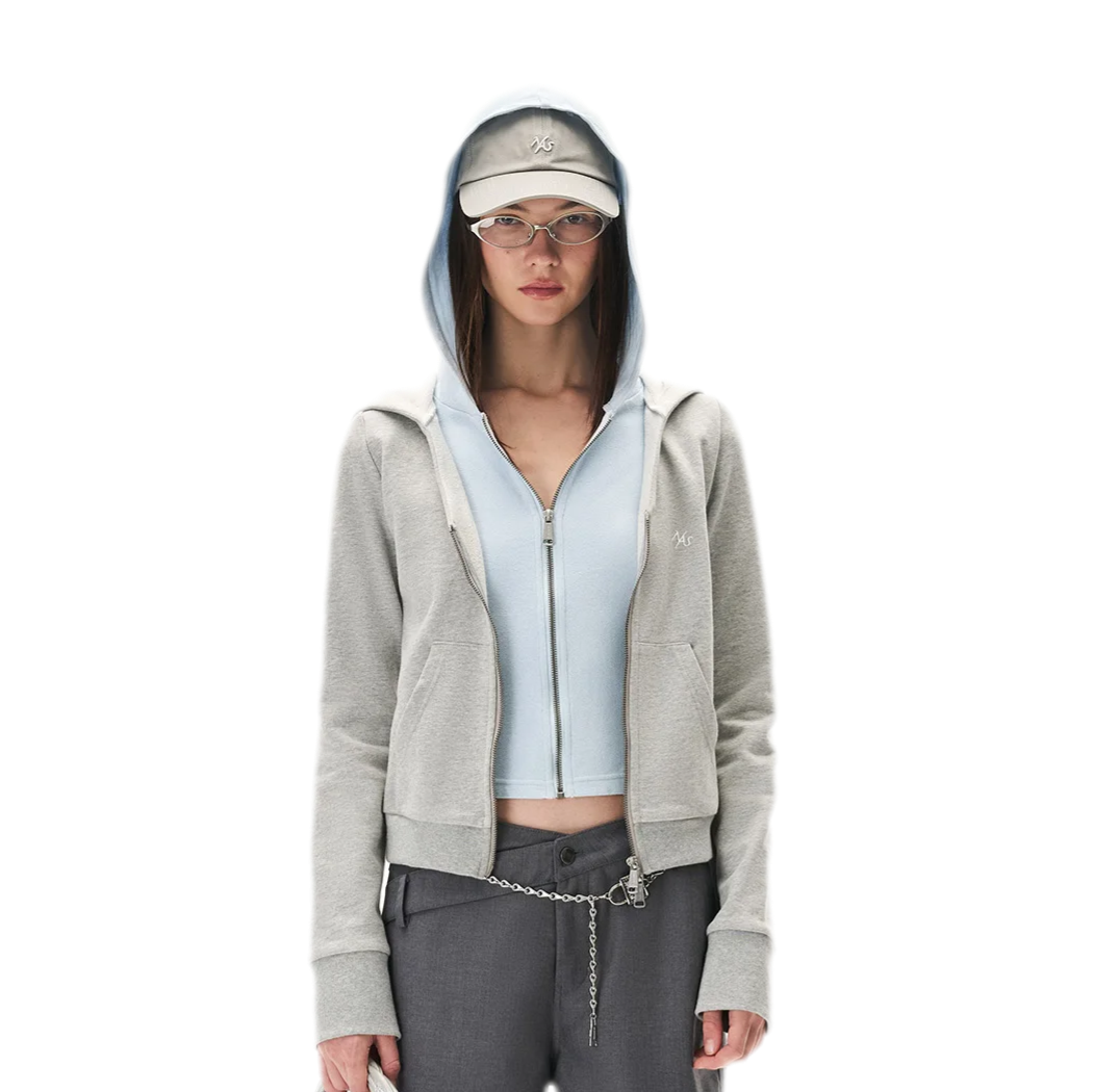 Paneled Faux-Two-Piece Hooded Sweatshirt