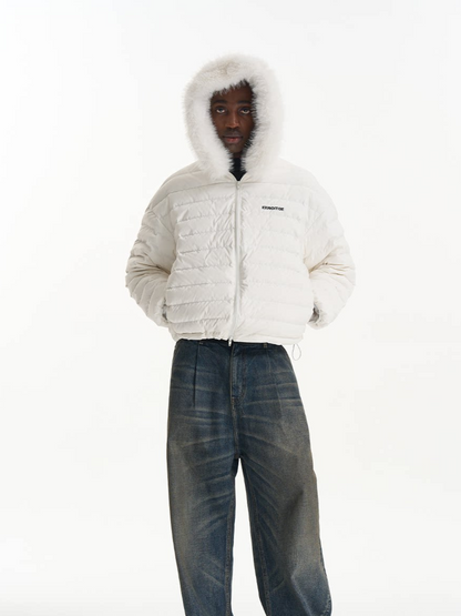 Quilted Boxy Down Jacket