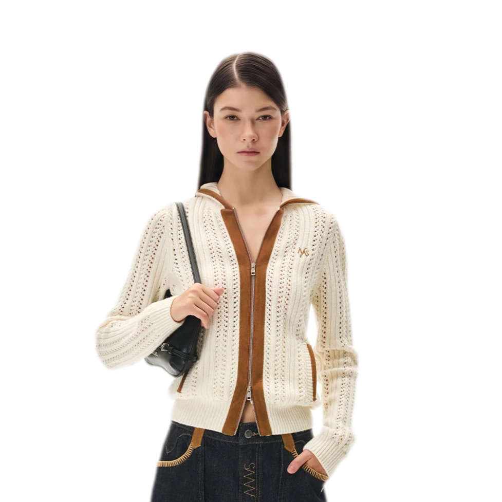 Cable Knit Hooded Sweater